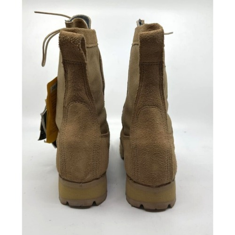Belleville Mens Military Combat Boots Beige Leather 790A Waterproof 5.5 W New - Picture 5 of 8